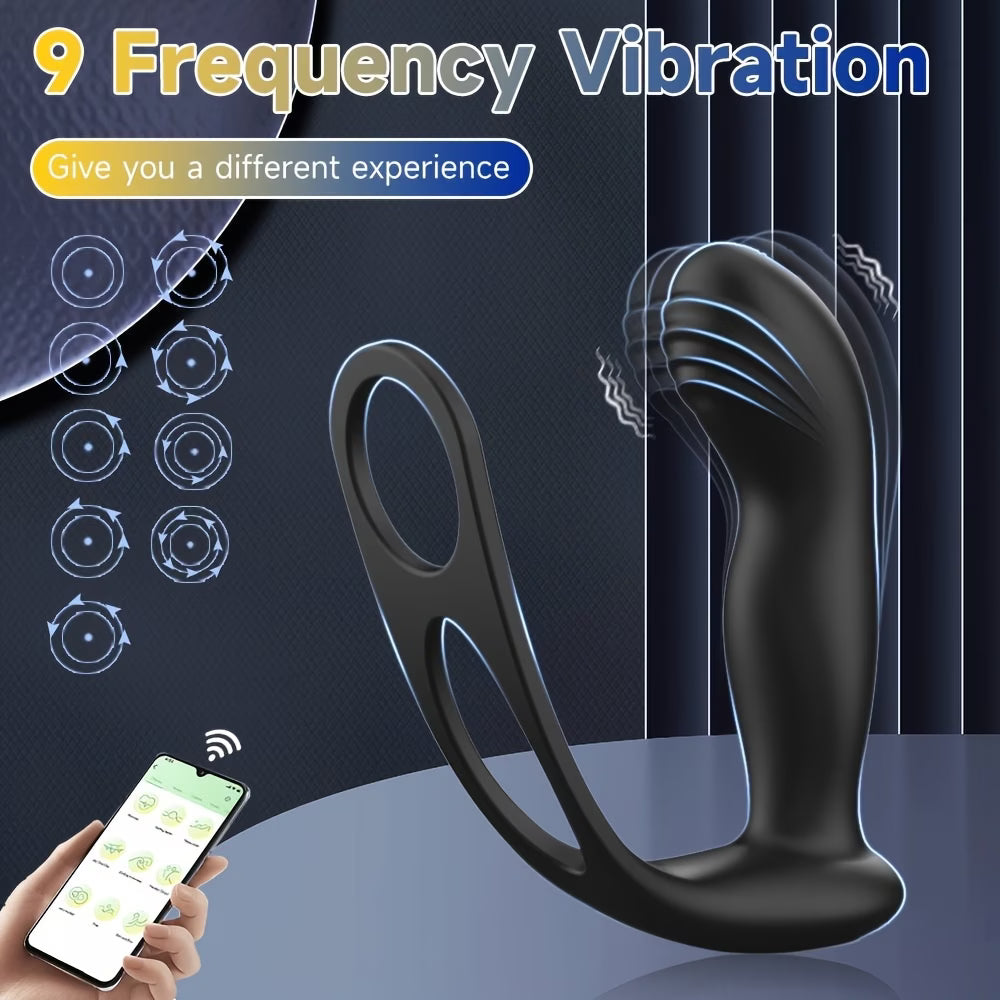 App-Controlled Prostate Massager with Perineum Stimulation