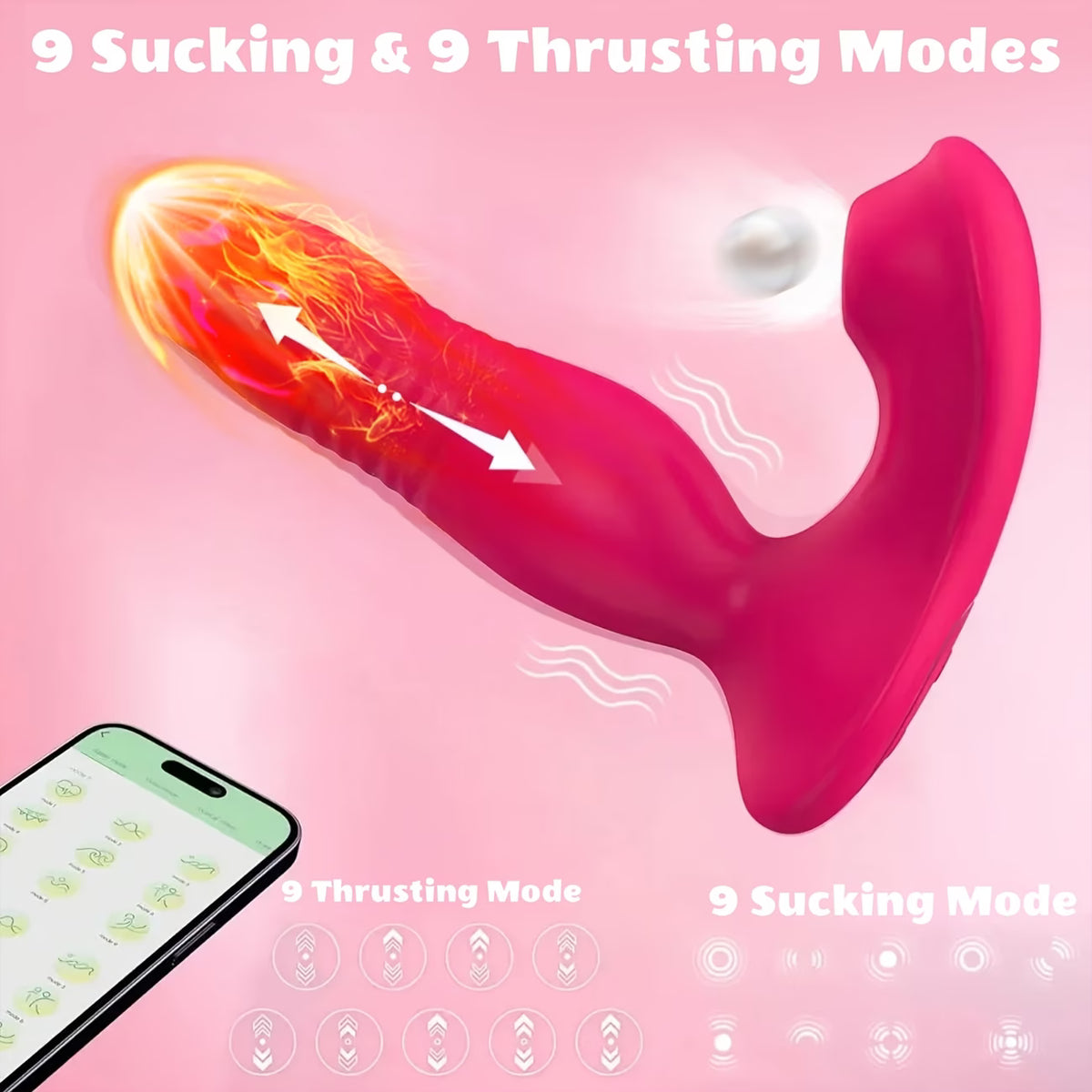 App-Controlled 3-in-1 Prostate Massager