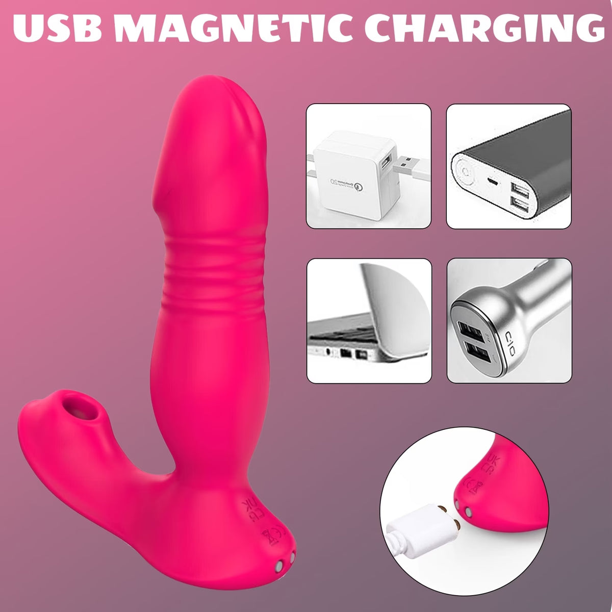 App-Controlled 3-in-1 Prostate Massager