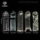 5-Piece Textured Penis Sleeve Set – Soft & Stretchable Pleasure Enhancers