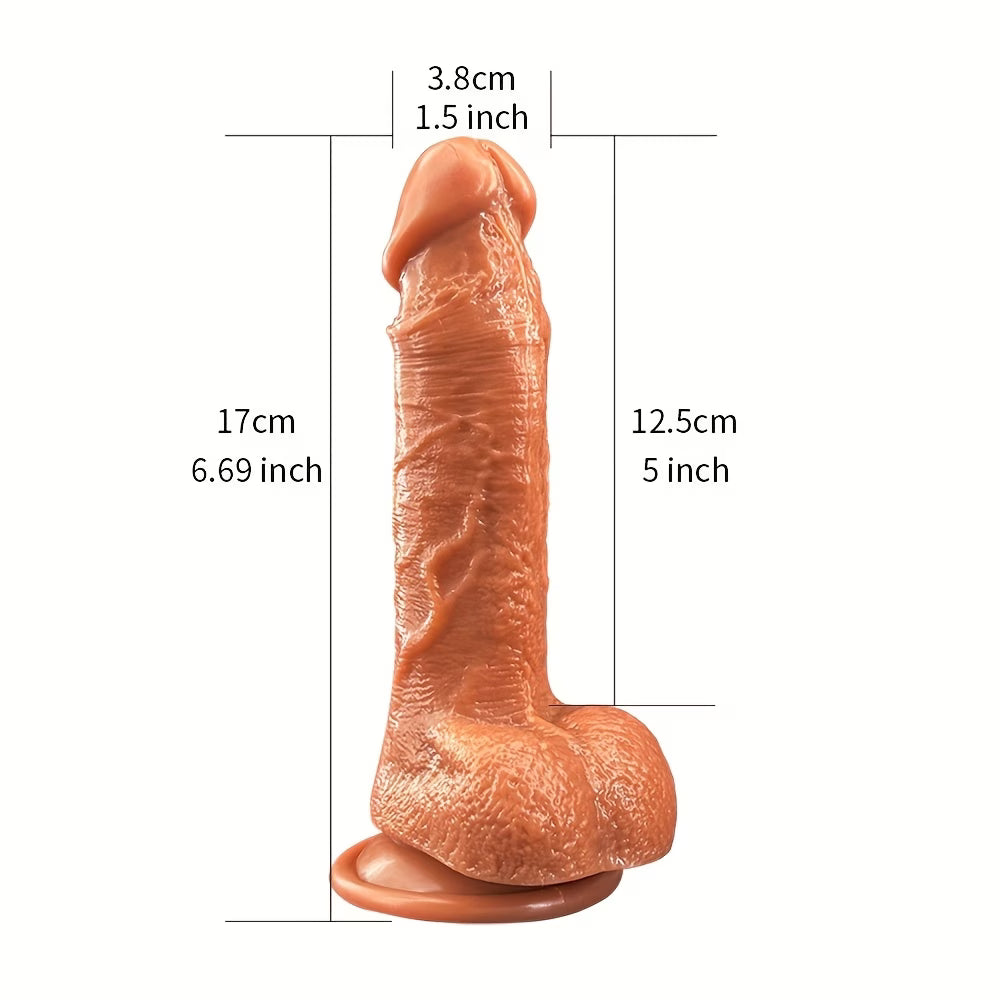 Realistic Suction Cup Dildo – Soft & Flexible