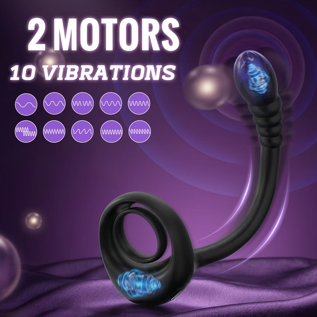 2-in-1 Remote Control Prostate Massager & Cock Ring