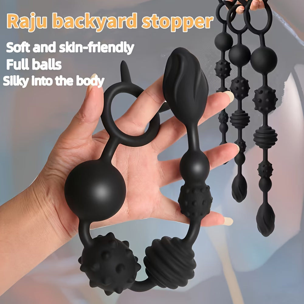 NoirFlex™ – Textured Silicone Anal Beads