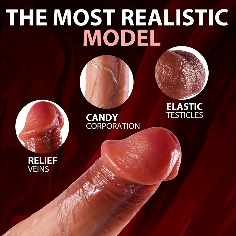 RealMotion™ – 4-in-1 Realistic Thrusting, Rotating &amp; Heating Dildo