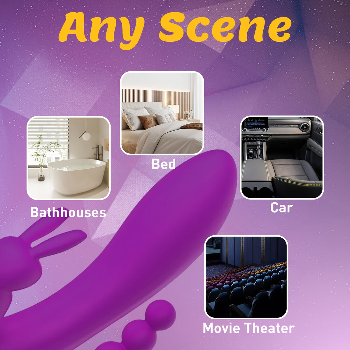 Rabbit 3-in-1 Vibrator – 12 Vibration Modes