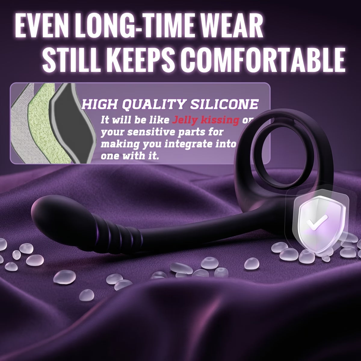 2-in-1 Remote Control Prostate Massager & Cock Ring