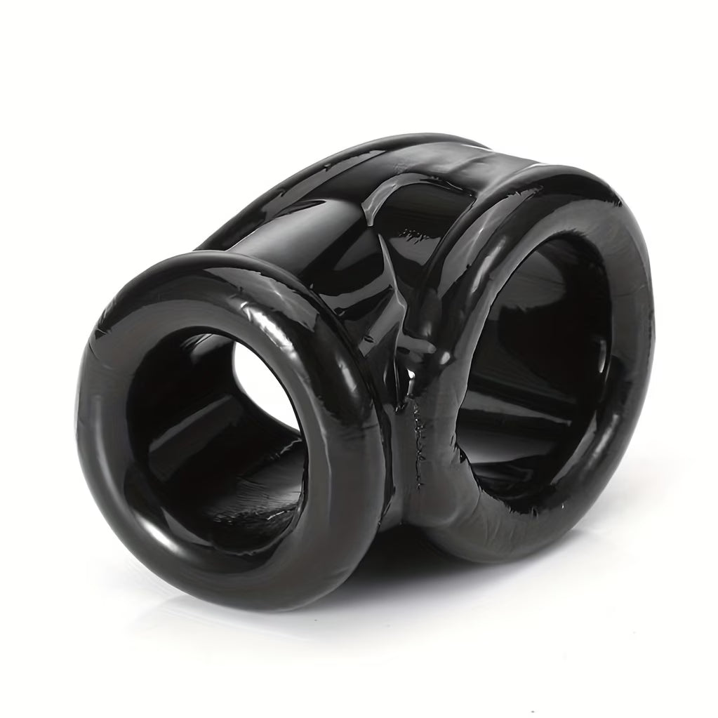 Compact Ball Stretcher & Cock Ring – Ergonomic Silicone Design