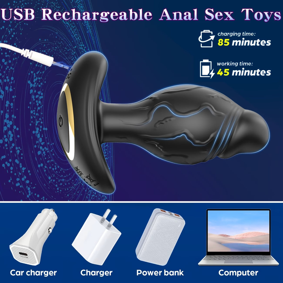 360° Rotating App-Controlled Prostate Massager