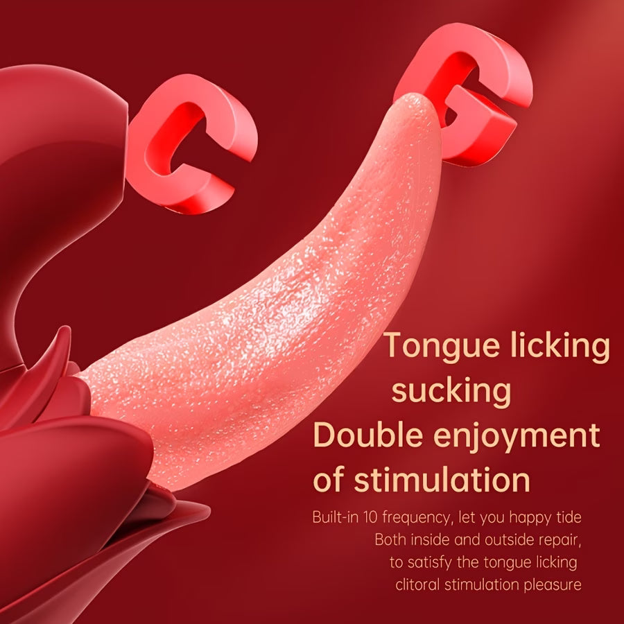Lick & Bliss™ – 2-in-1 Tongue Licking & Suction Vibrator