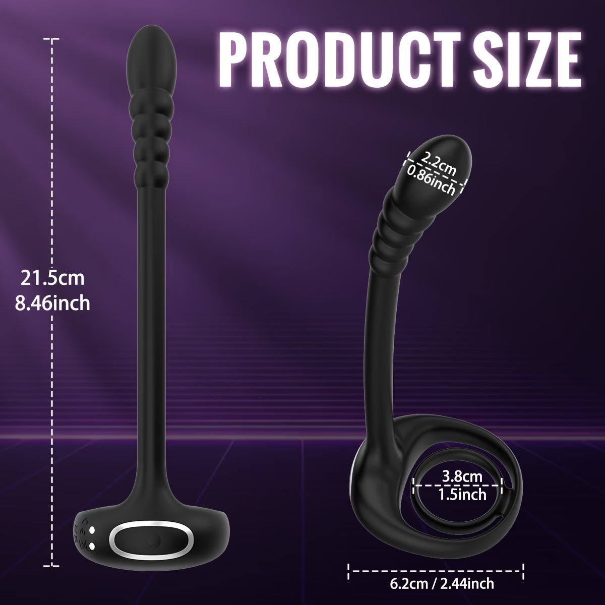 2-in-1 Remote Control Prostate Massager & Cock Ring