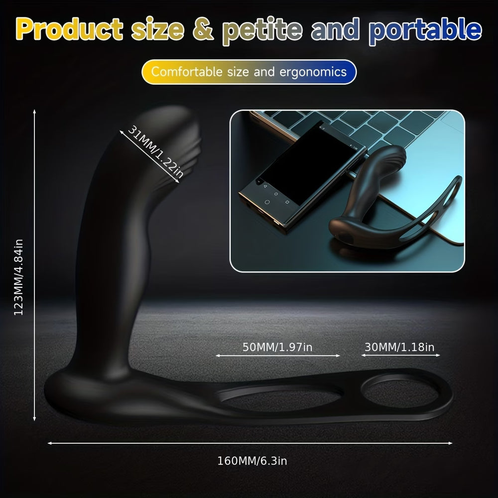 App-Controlled Prostate Massager with Perineum Stimulation