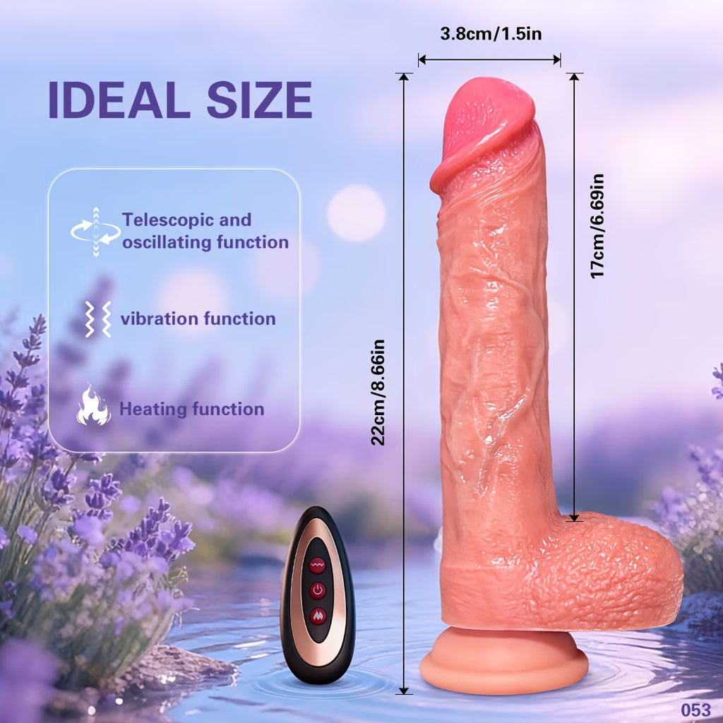 RealMotion™ – 4-in-1 Realistic Thrusting, Rotating &amp; Heating Dildo