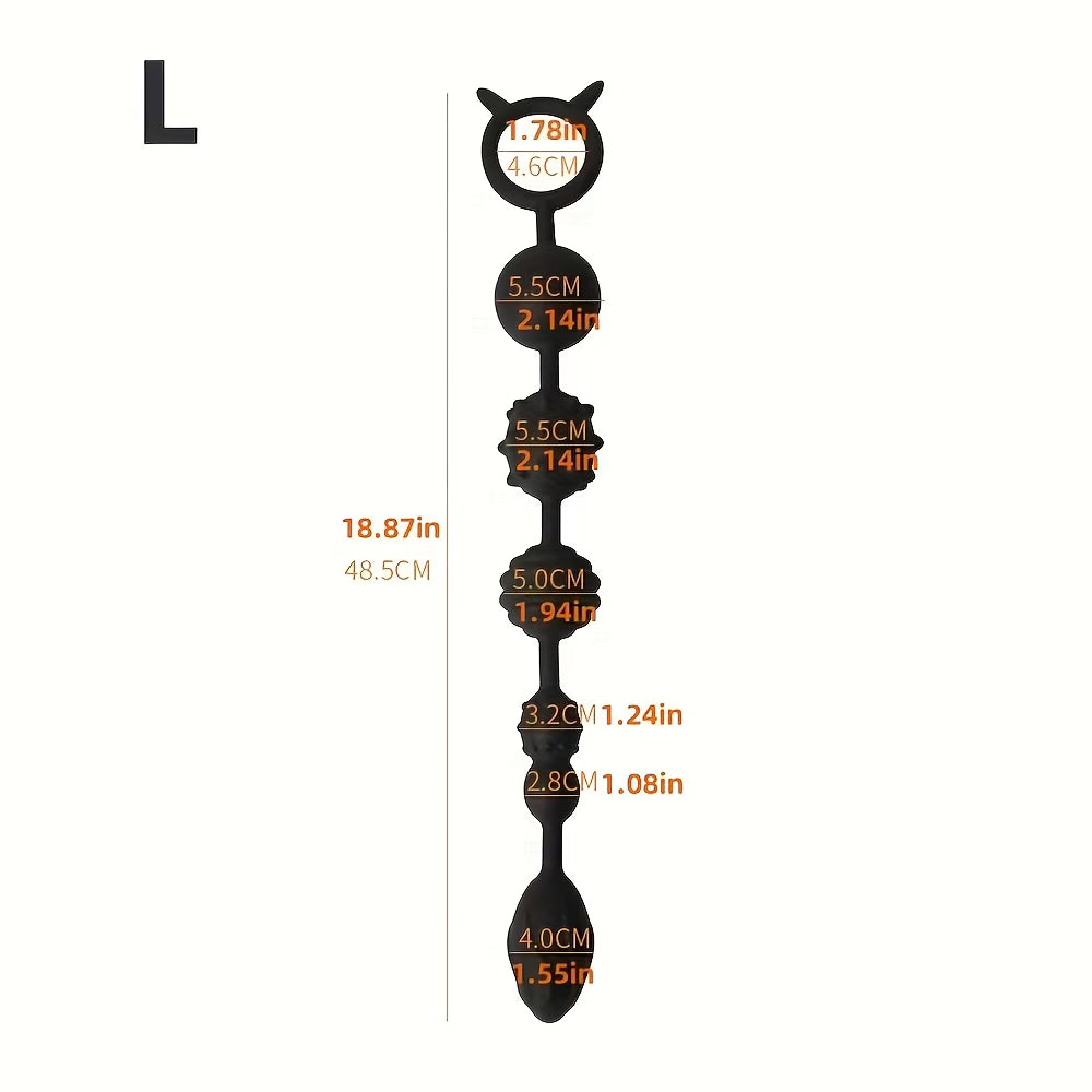 NoirFlex™ – Textured Silicone Anal Beads