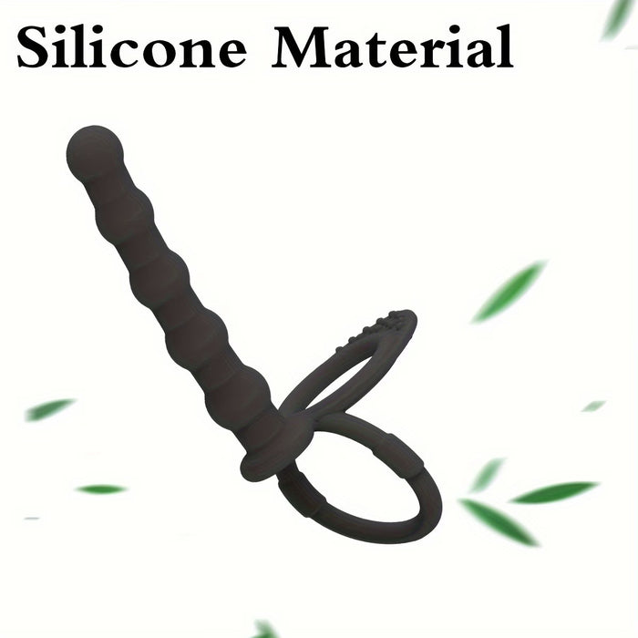 2-in-1 Anal Beads & Dual Cock Ring – Flexible Pleasure Enhancer