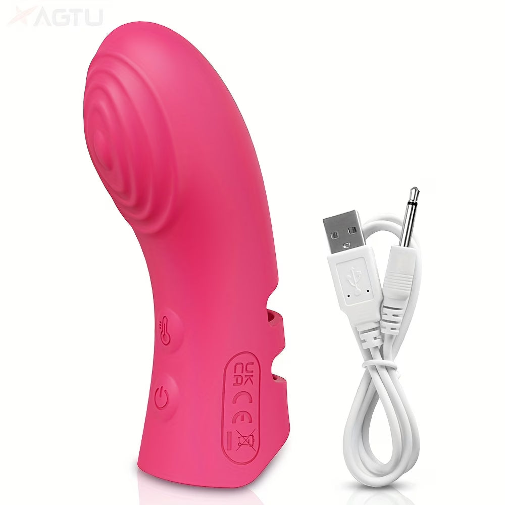2-in-1 Heated Vibrating Finger Sleeve – 10 Vibration Modes