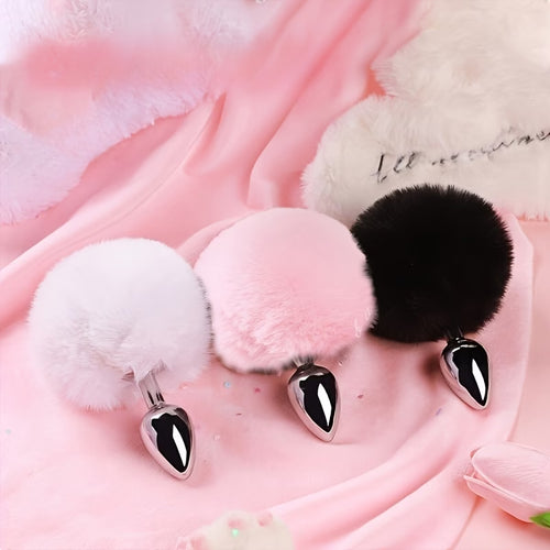 BunnyBliss™ – Fluffy Pom-Pom Tail Plug