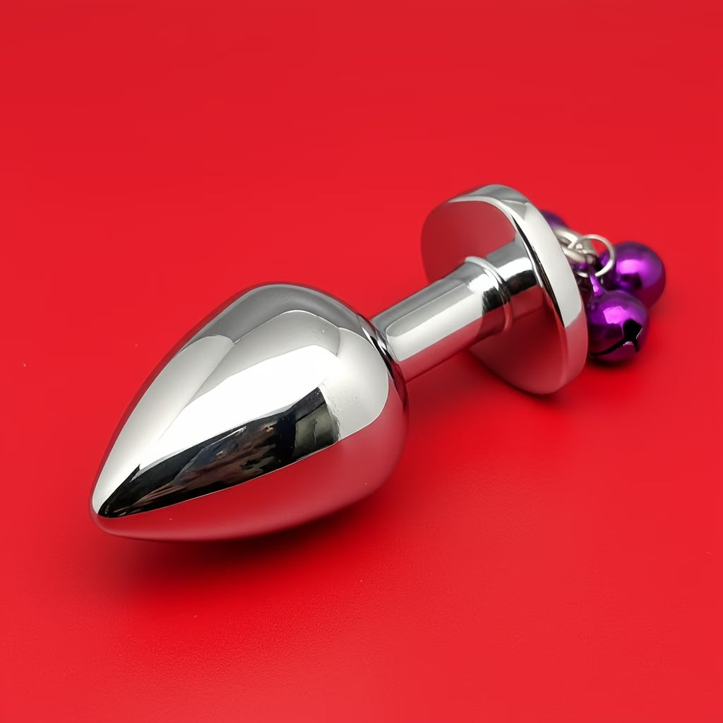 HeartLock™ – Jeweled Metal Anal Plug with Chain &amp; Handle