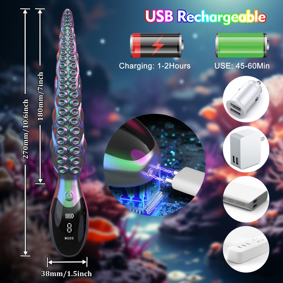 Octopus Touch™ Textured Vibrator