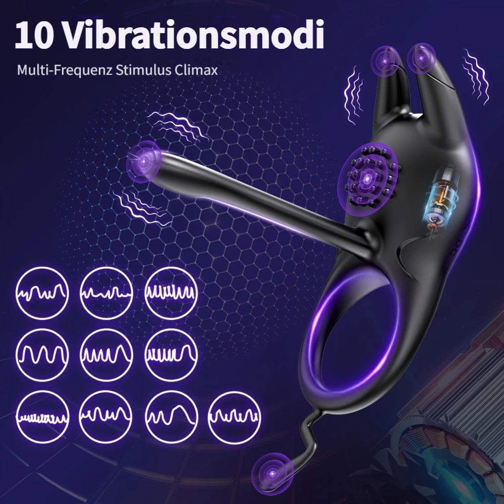 VibeX™ – 4-in-1 Vibrating Couples Ring