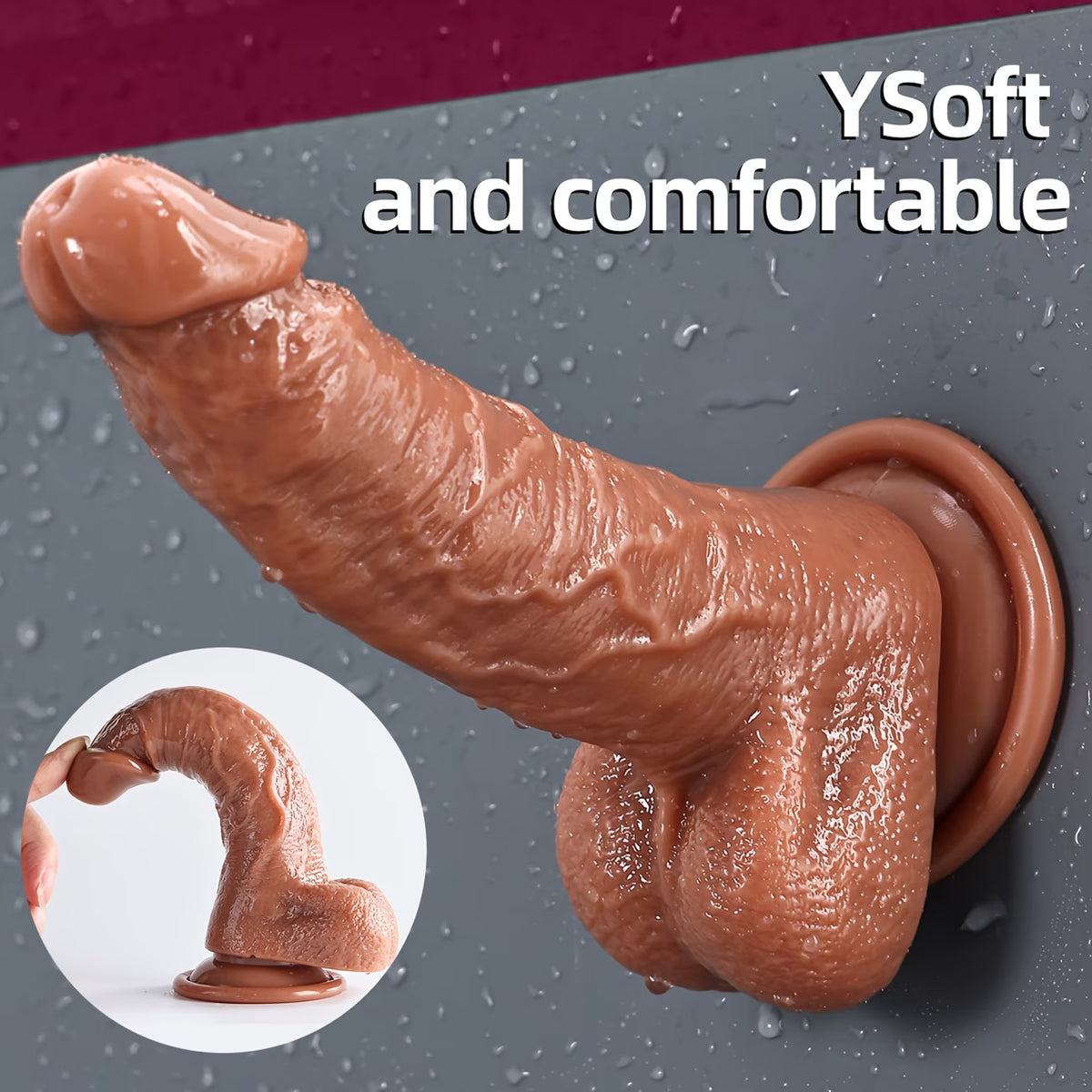 Realistic Suction Cup Dildo – Soft & Flexible