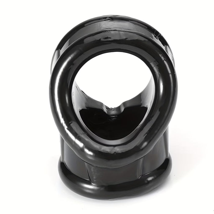 Compact Ball Stretcher & Cock Ring – Ergonomic Silicone Design