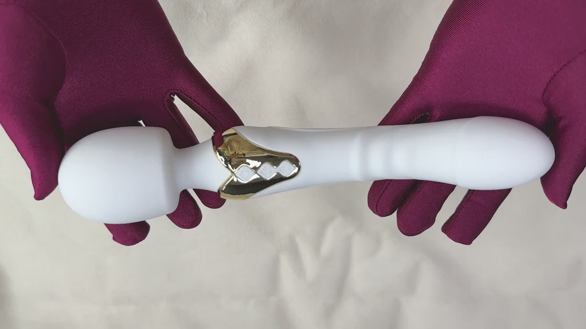 Dual-Motor Wand Vibrator – 20 Pleasure Modes